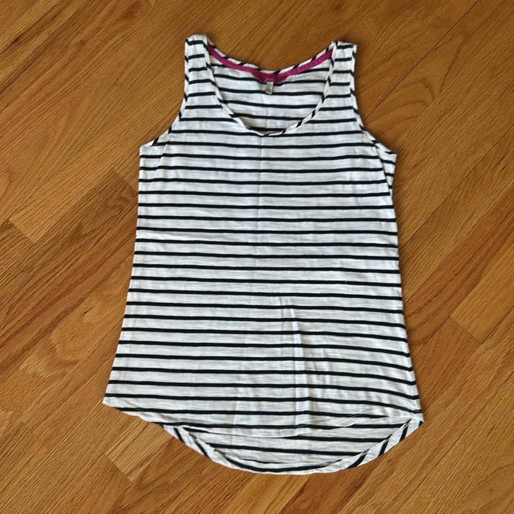 Joules blue & white striped tank